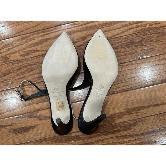 Bruno Magli Alina Slingback Pump Leather Suede Sandals EU 40 NWOB - Picture 5 of 7